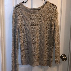 Pins And Needles Cream Open Knit Sweater